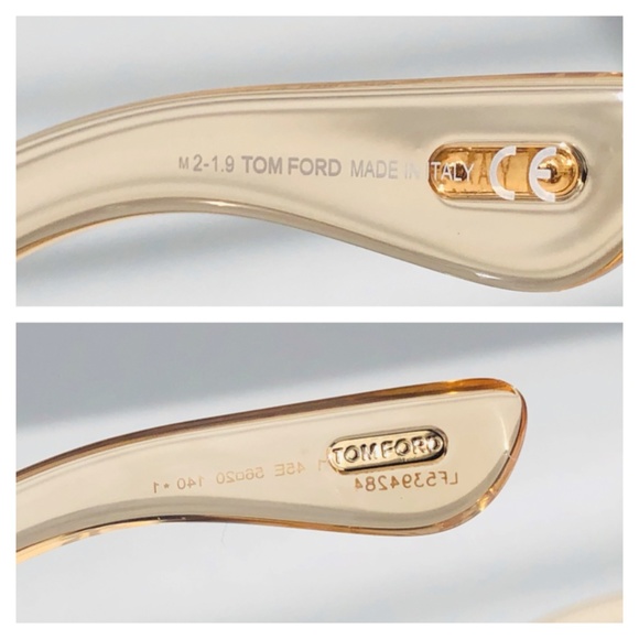 New TOM FORD Aristotle Orange Square Sunglasses - Picture 8 of 16